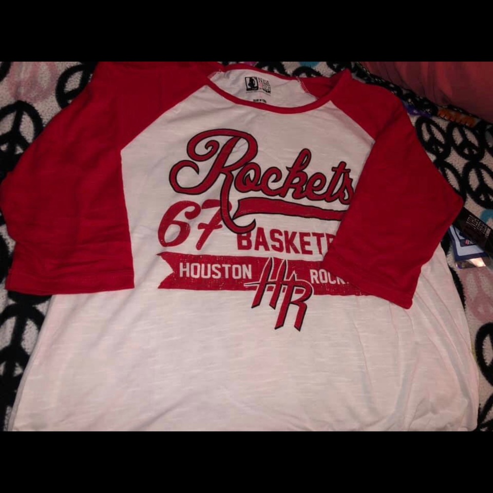 Houston Rockets 3/4 sleeve top